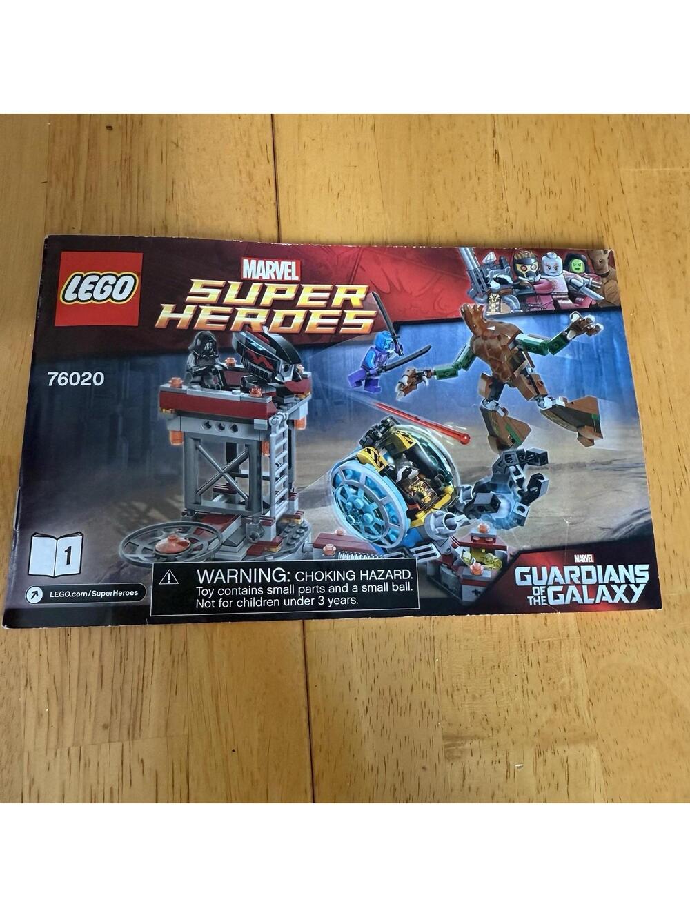 LEGO 76029 Marvel Super Heroes Guardians of the Galaxy Booklet manual only #1